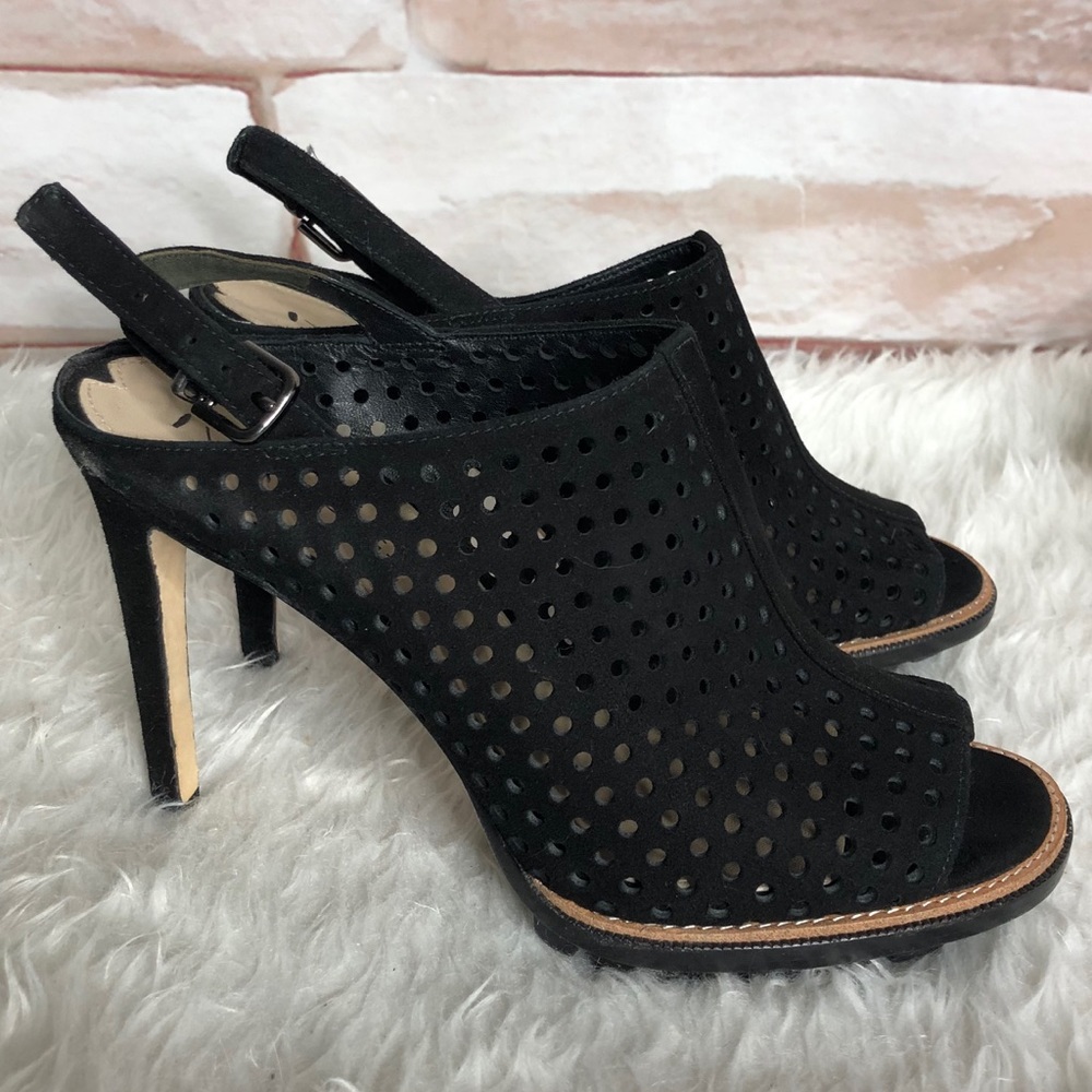 Via Spiga leather suede ankle strap shoes size 8M - Picture 3 of 11